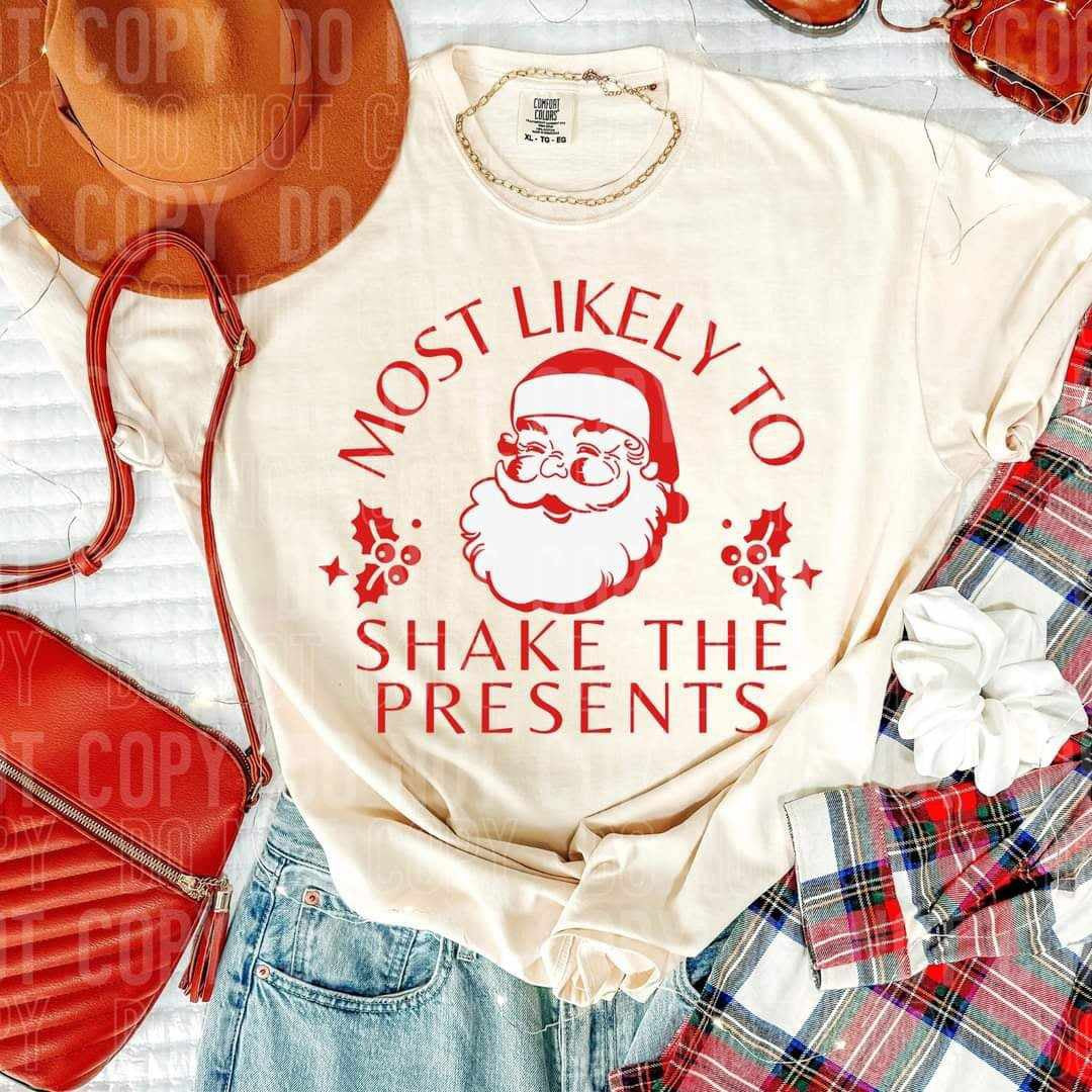 Most likely to shake the presents (SBB) 70233 DTF transfer