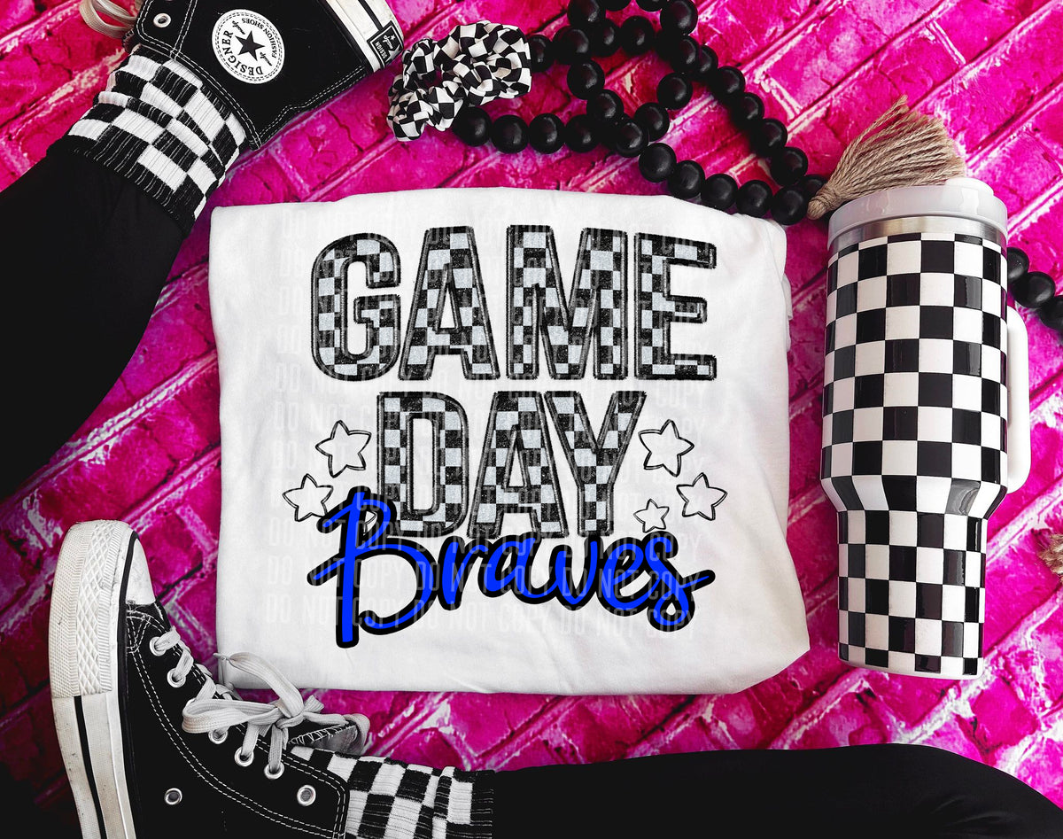 Game Day braves (blue) 30895 DTF transfers
