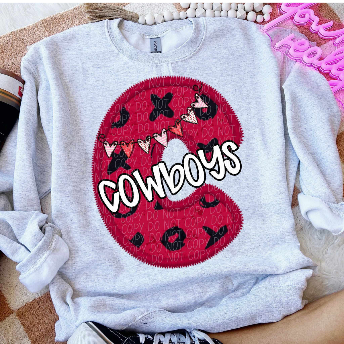 C cowboys valentine (CITY) 77906 DTF transfer