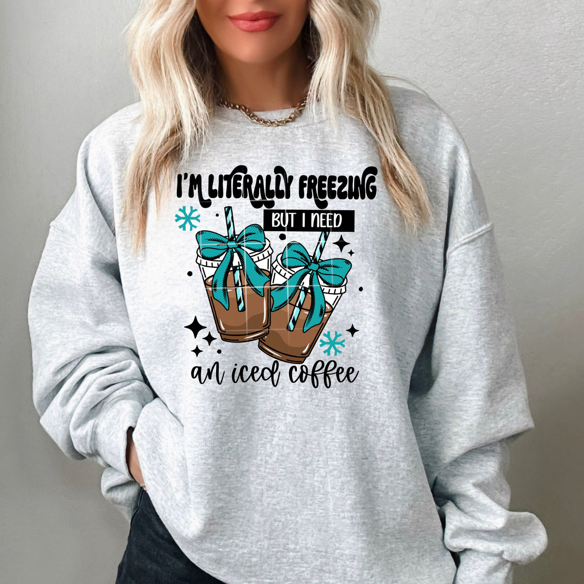 Freezing but need an iced coffee (CSC) DTF transfer