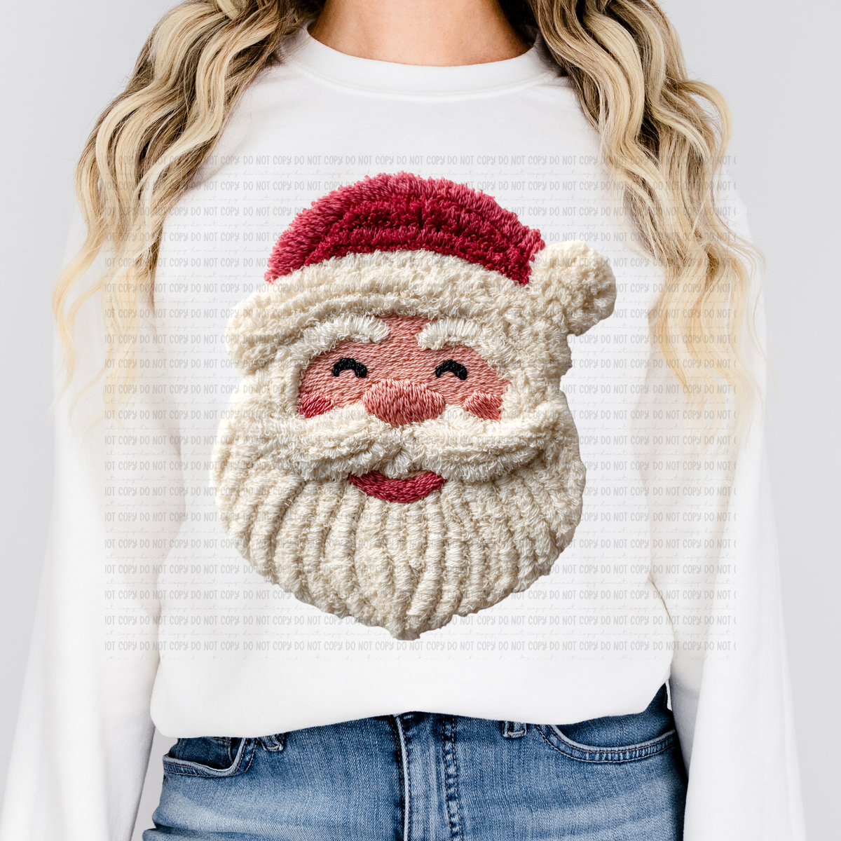Faux yarn Santa (revel) DTF Transfer