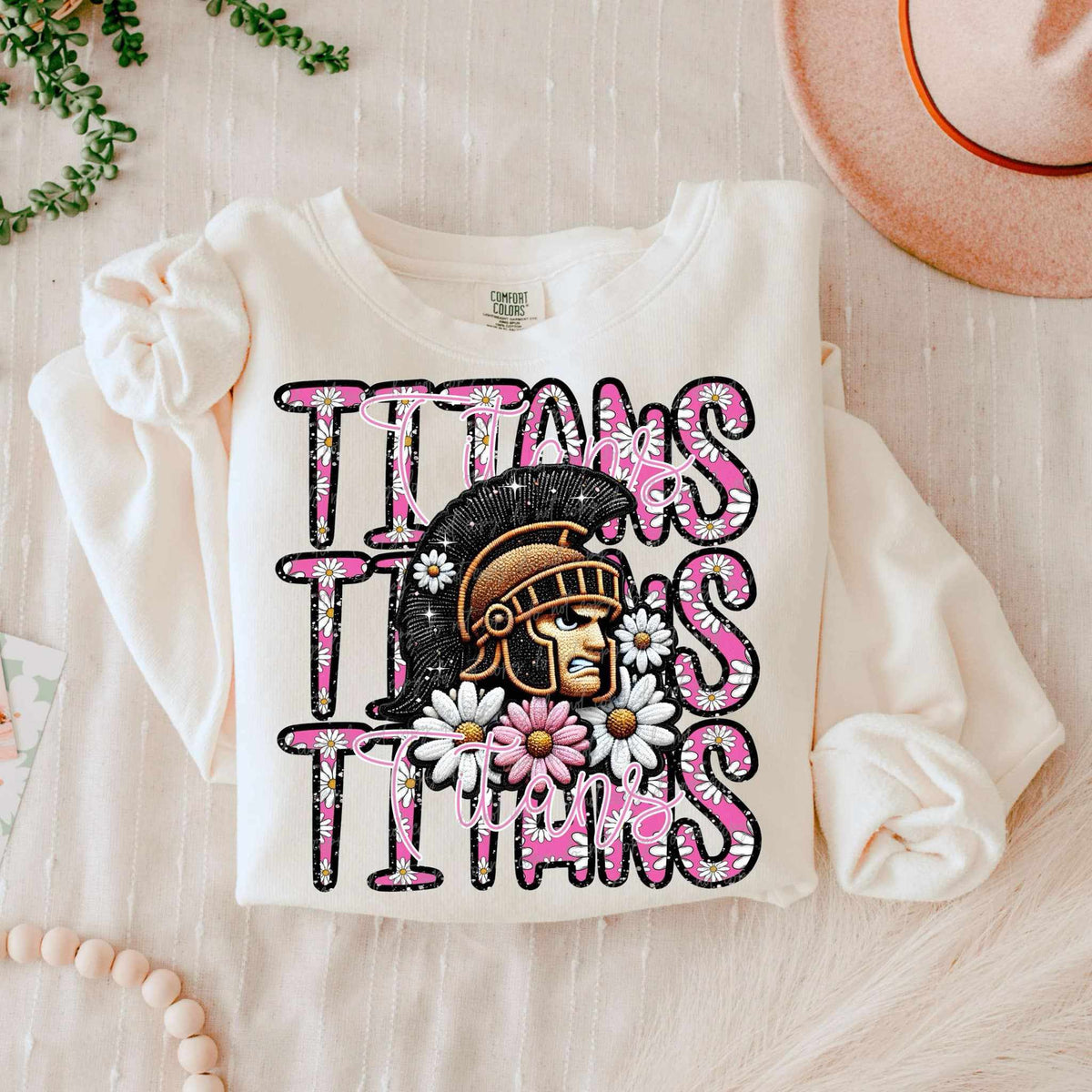 Titans floral stacked 80643 DTF transfer