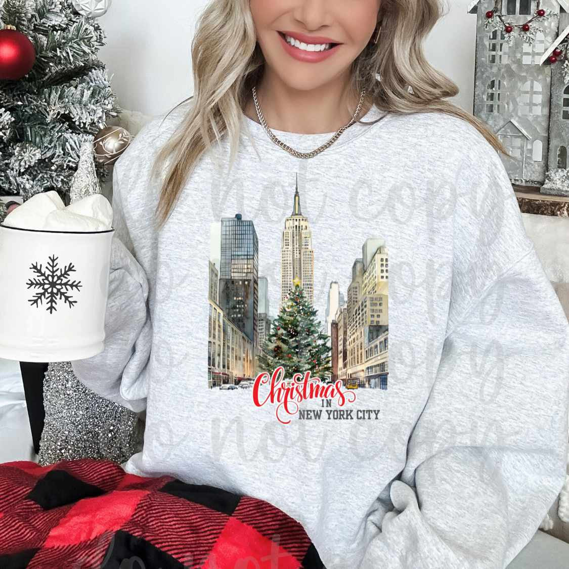 Christmas in New York City (parker) 65673 DTF transfer