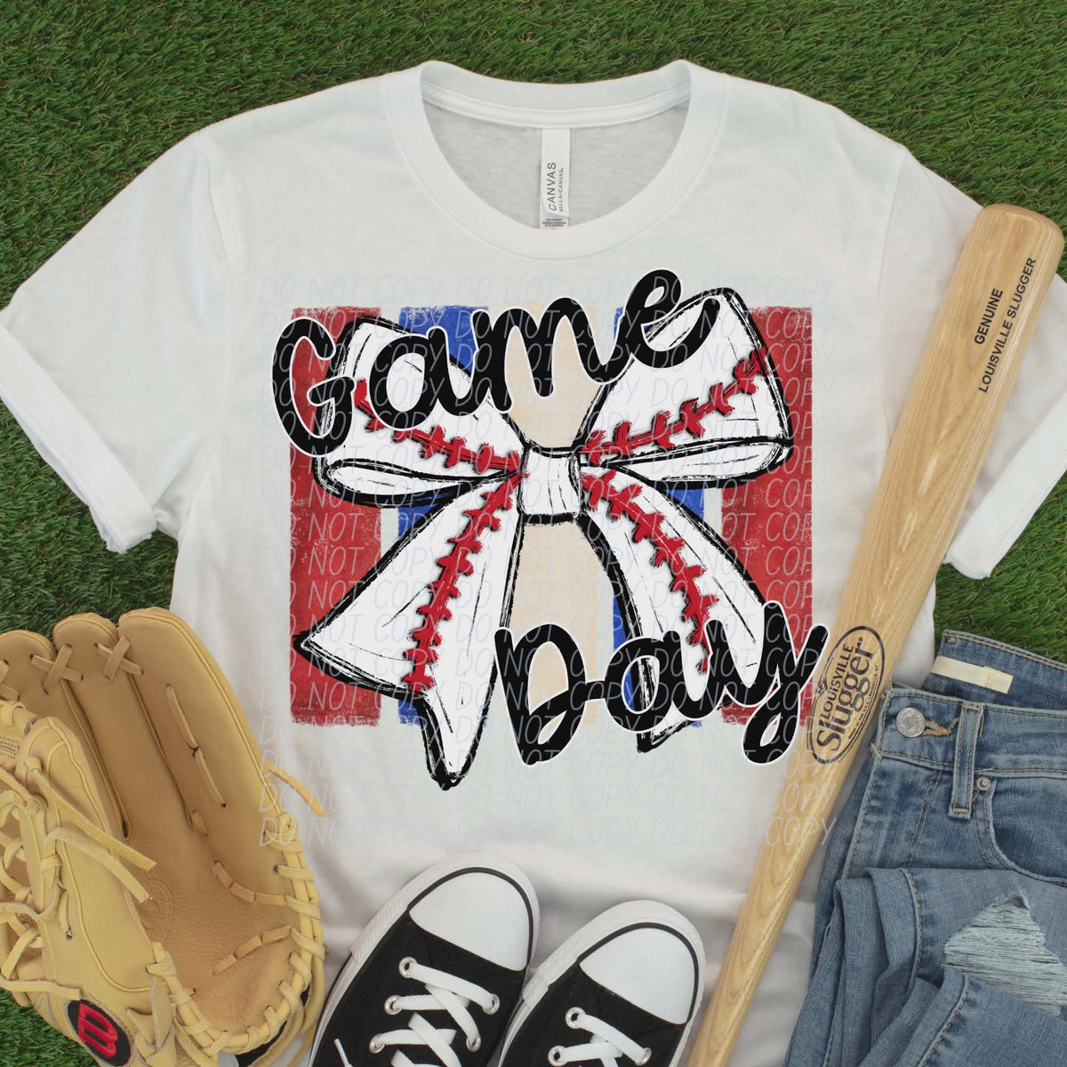 Game Day baseball bow (city) DTF Transfer