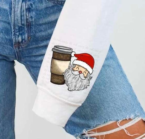 Coffee and Santa pocket 62368 DTF transfer