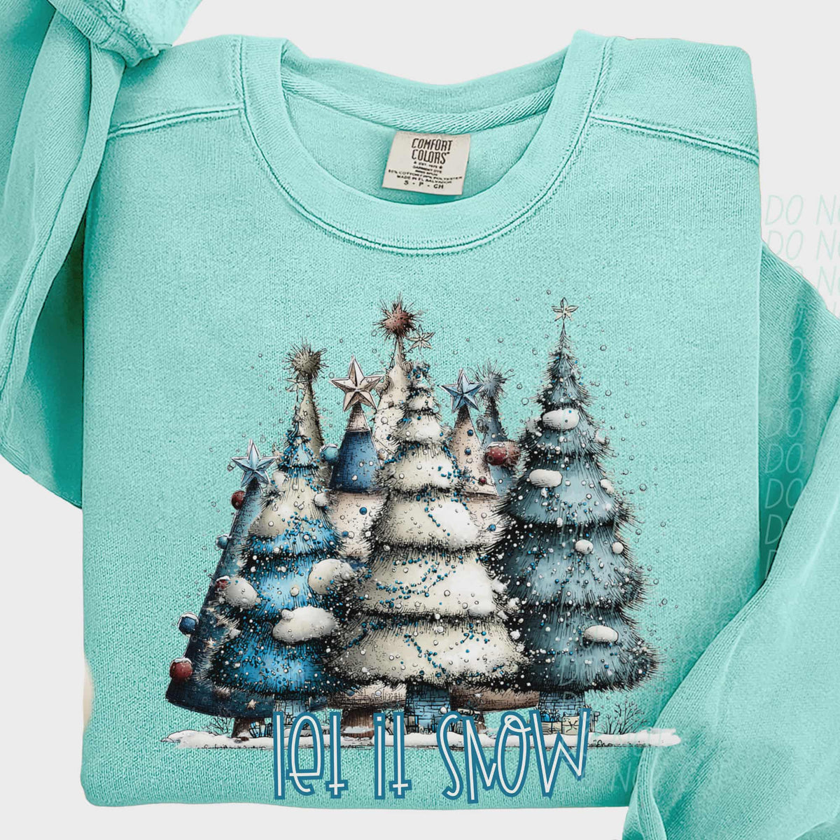 Walking in a winter wonderland trees (city) DTF transfer