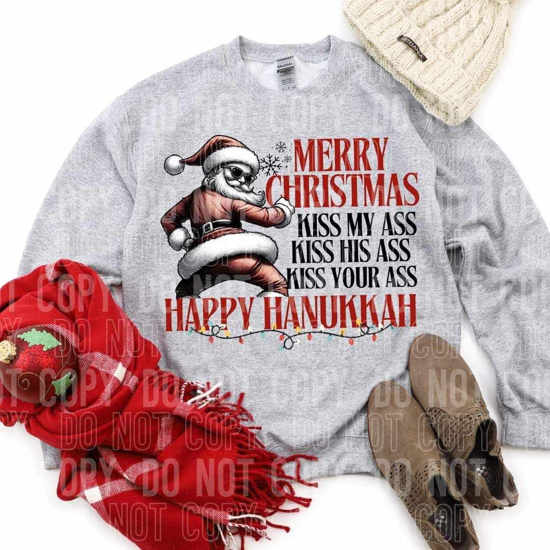 Merry Christmas happy Hanukkah (SBB) 64905 DTF transfer