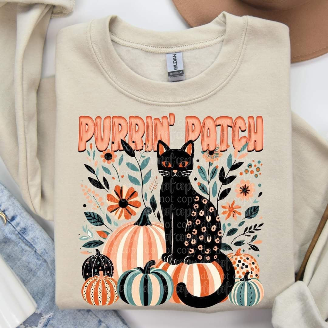Purrin patch (TTD) 60620 DTF transfer