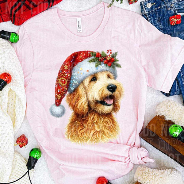 Christmas golden doodle (SBB) 58703 DTF transfer