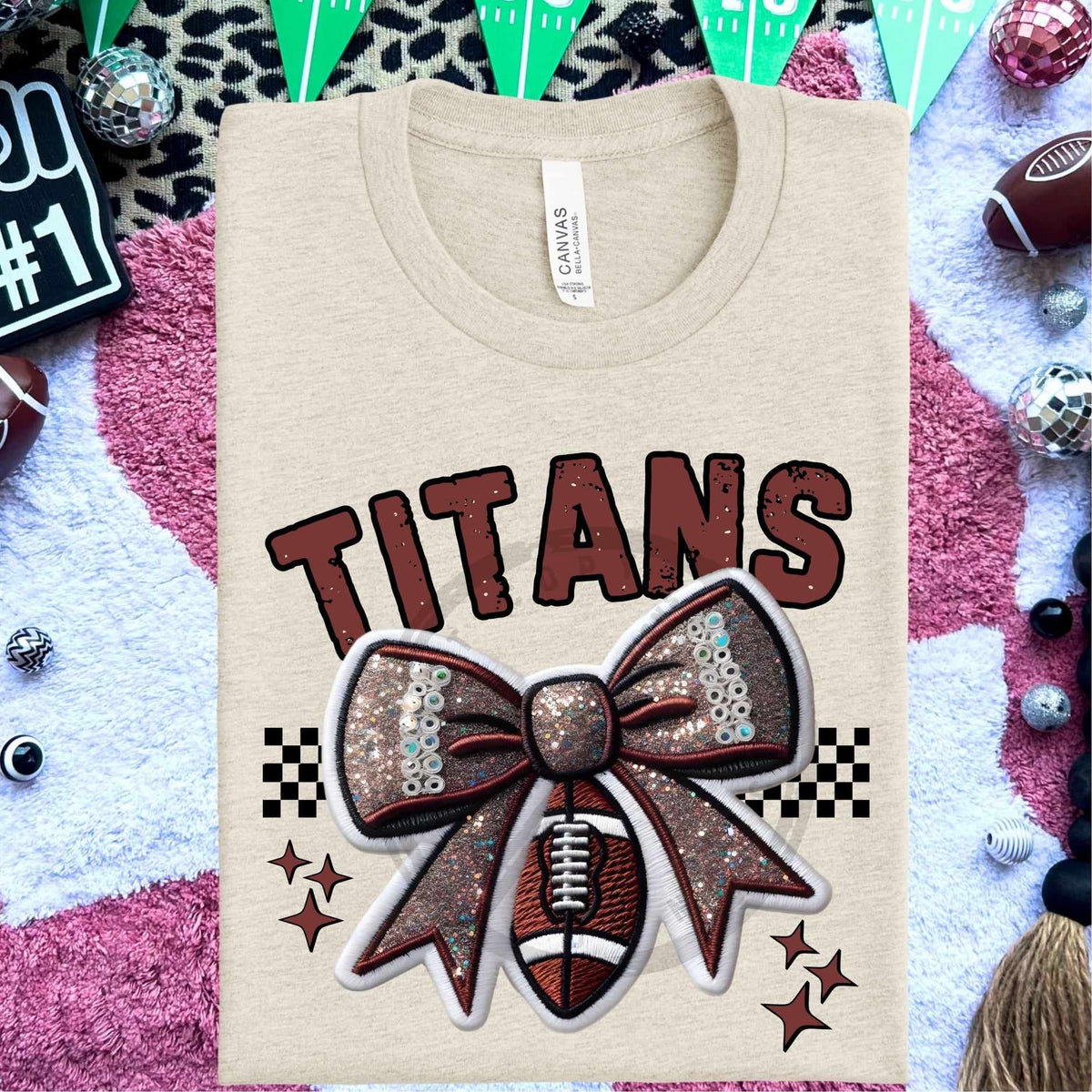 Titans bow and football (HW) 58345 DTF transfer