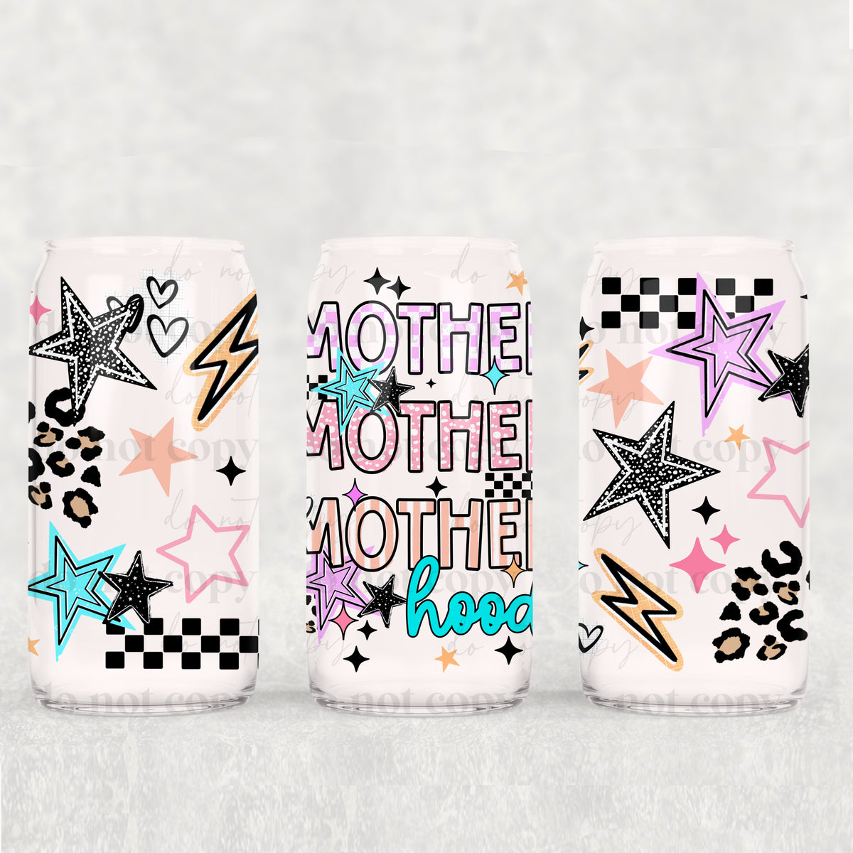Motherhood stacked (CSC) UV DTF WRAP