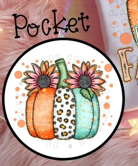 Fall is my favorite color pumpkins pocket 106439 DTF transfer