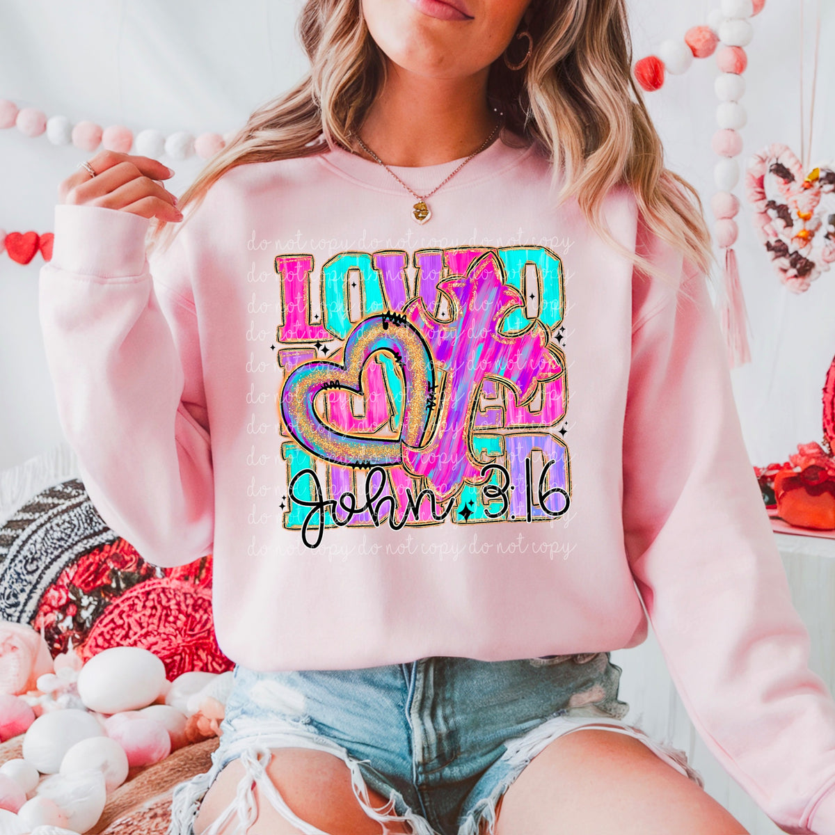 Loved John 3:16 117436 DTF Transfer