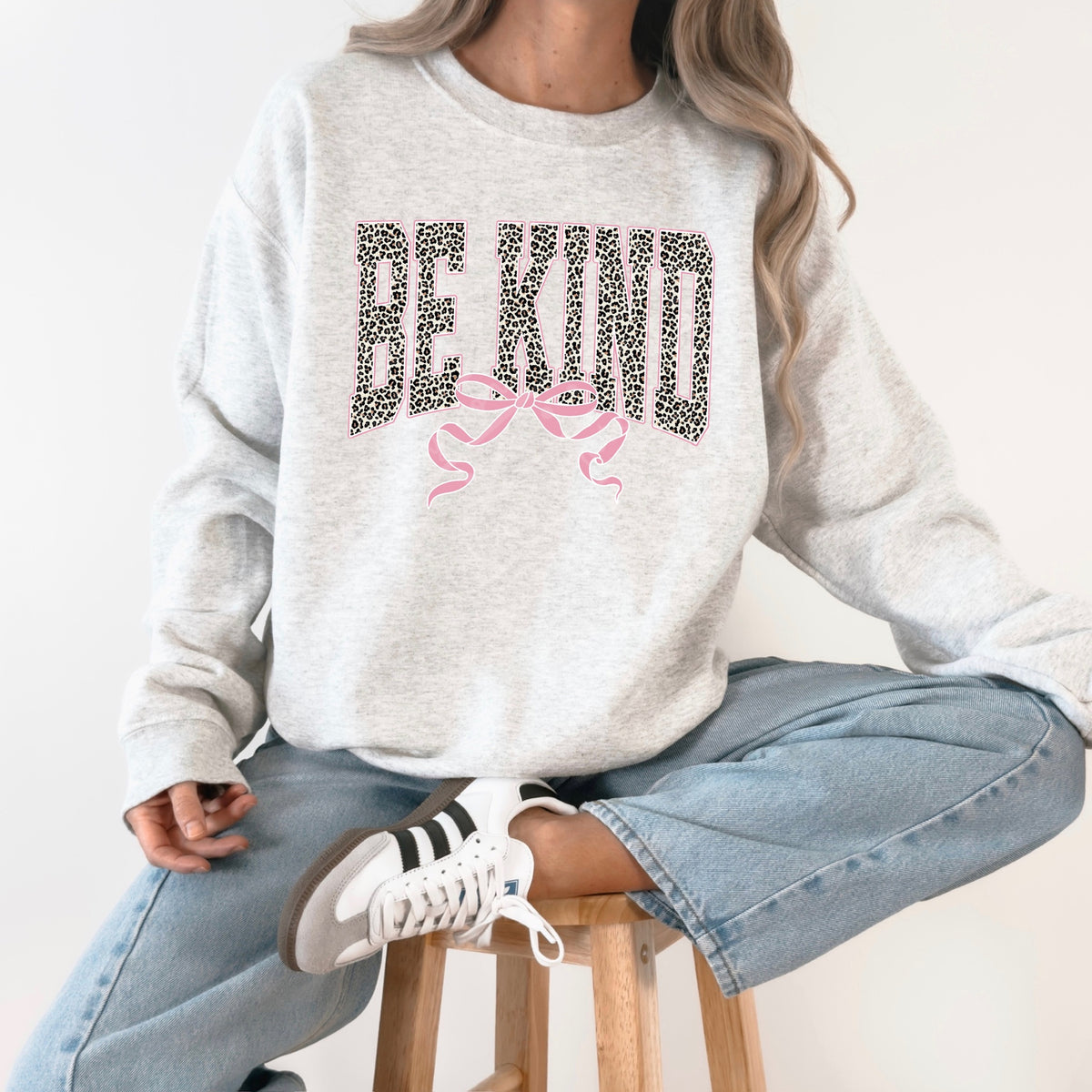 Be kind with pink bow DTF Transfer