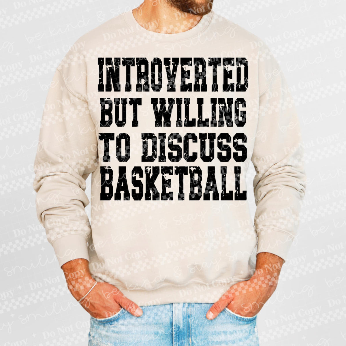 Introverted but willing to discuss basketball (CMLD) 84850 DTF transfer