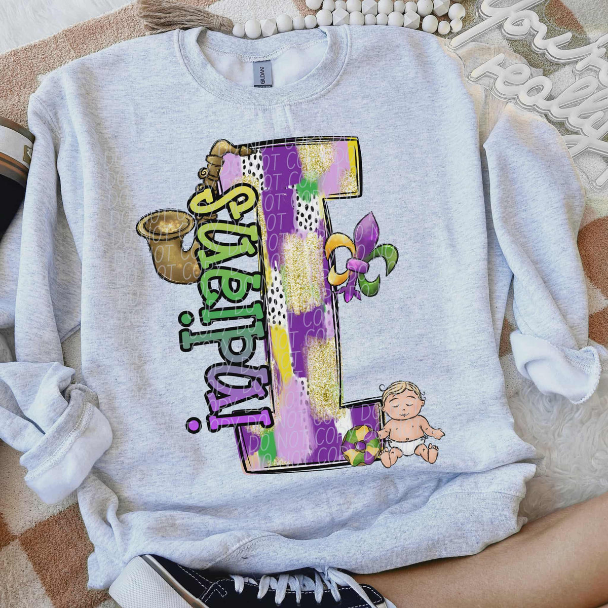 Indians Mardi Gras (city) DTF Transfer