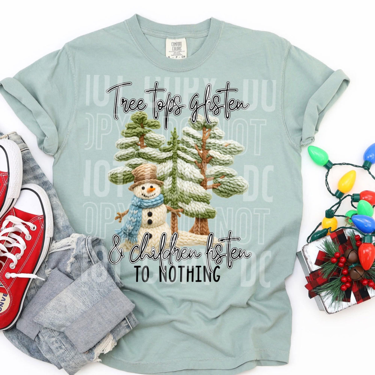Tree Tops Glisten children listen to nothing (SBB) DTF Transfer