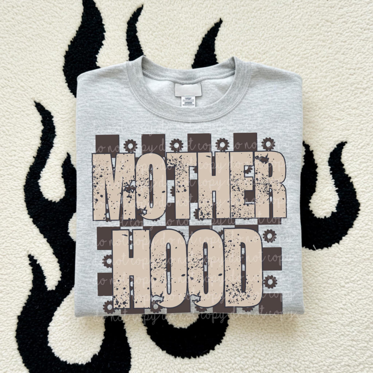Motherhood checkered background (MMD) 85246 DTF transfer