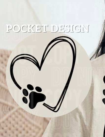 I didn’t want to leave my dog pocket (SBB) 58718 DTF transfer