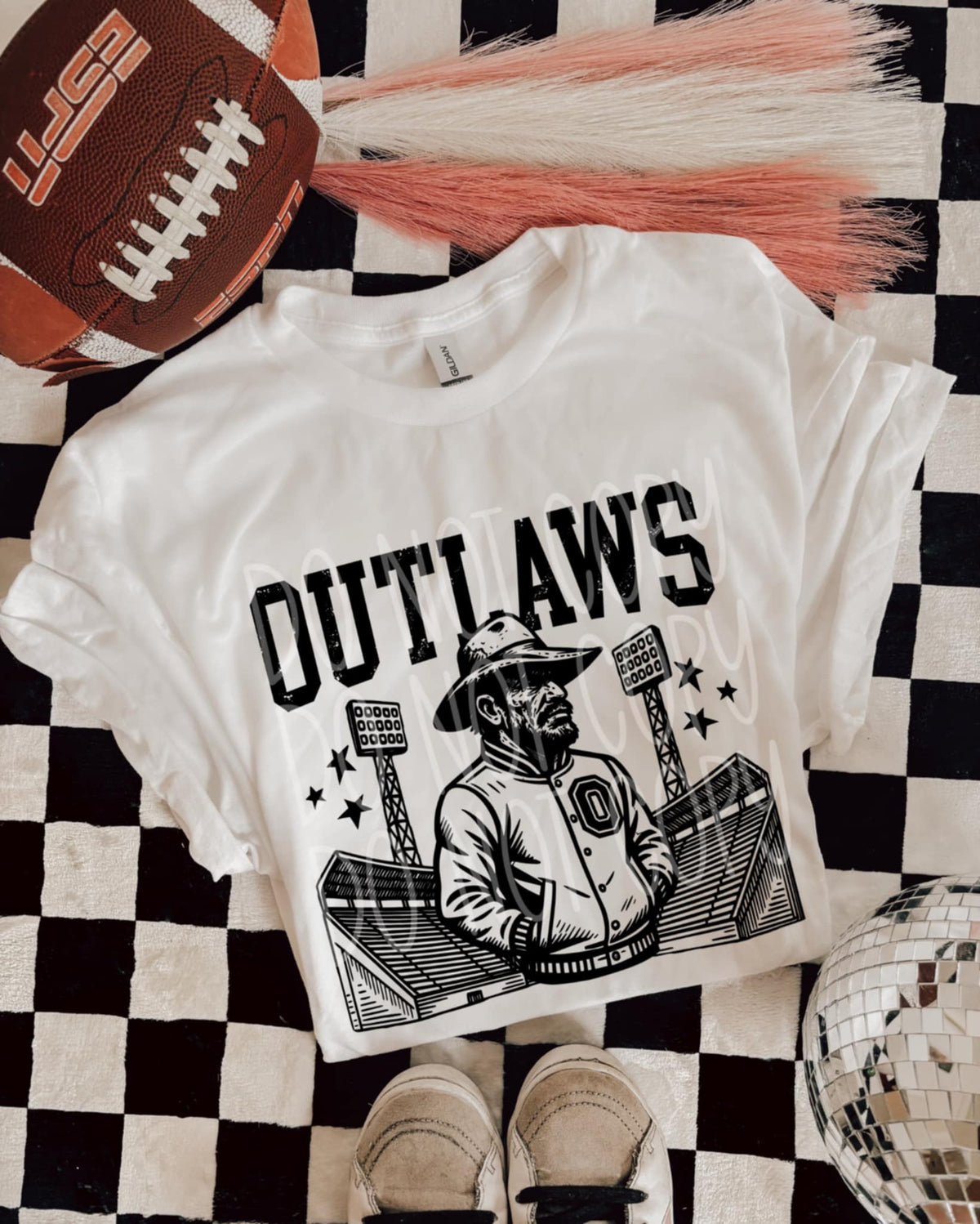 Outlaws Letterman mascots PHDC DTF transfer