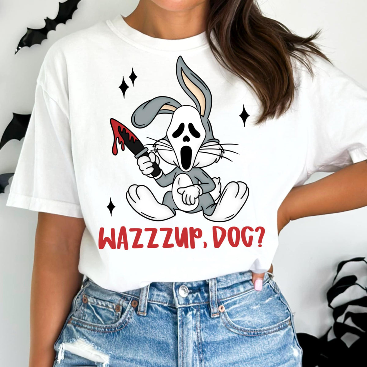 Wazzzzup Dog (cmd) DTF Transfer
