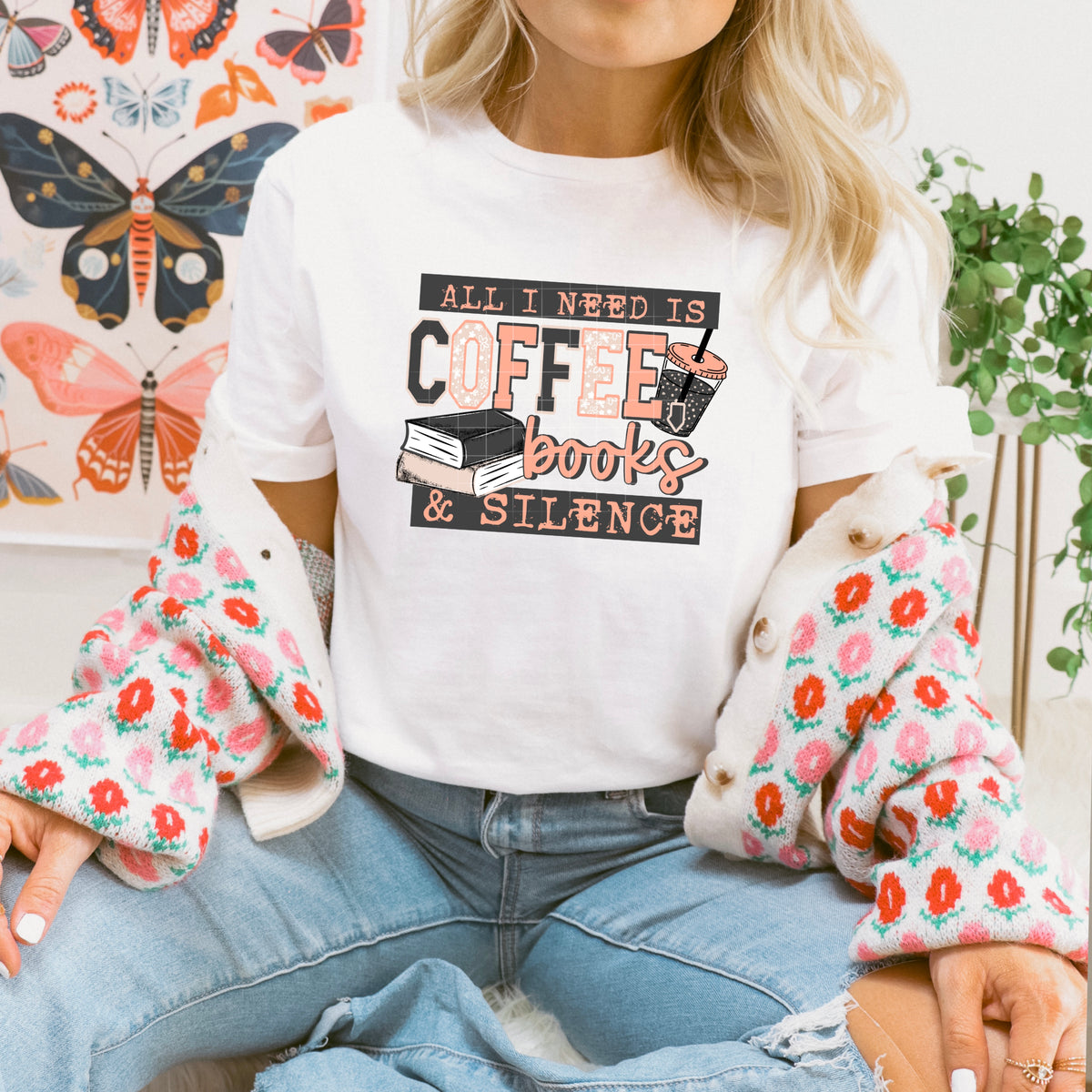 Coffee and books & silence (csc) Tuesday Deal DTF