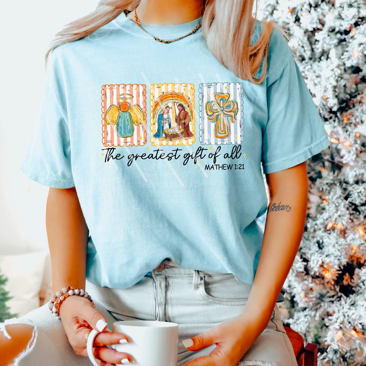 The greatest gift of all frames Matthew 113704 DTF Transfer