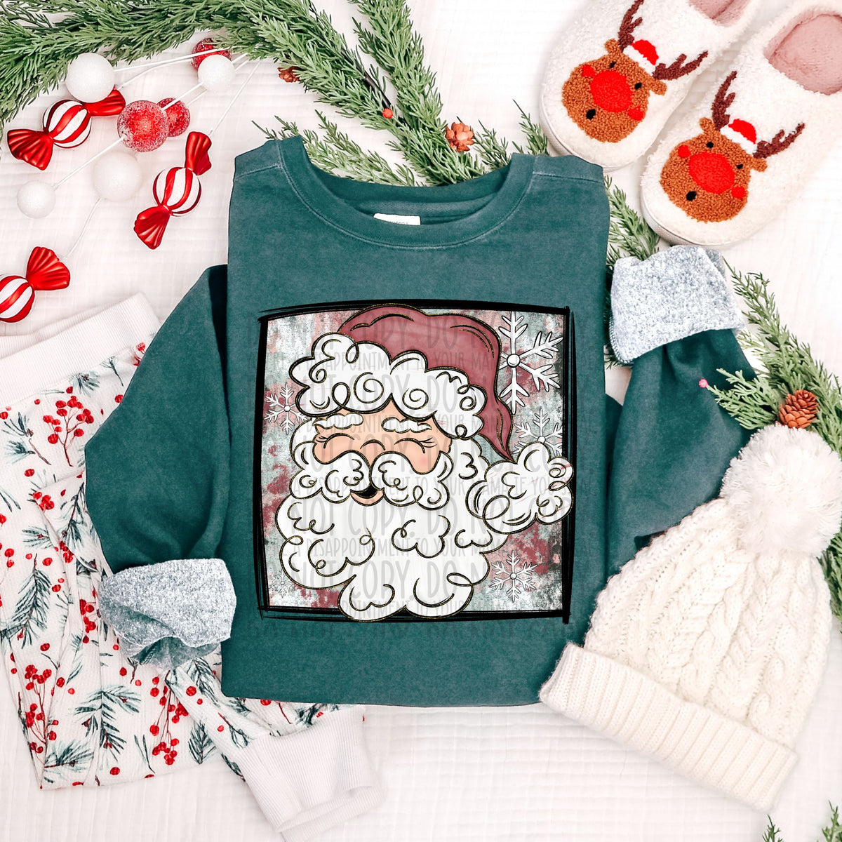 Doodle Santa (SWD) DTF transfer