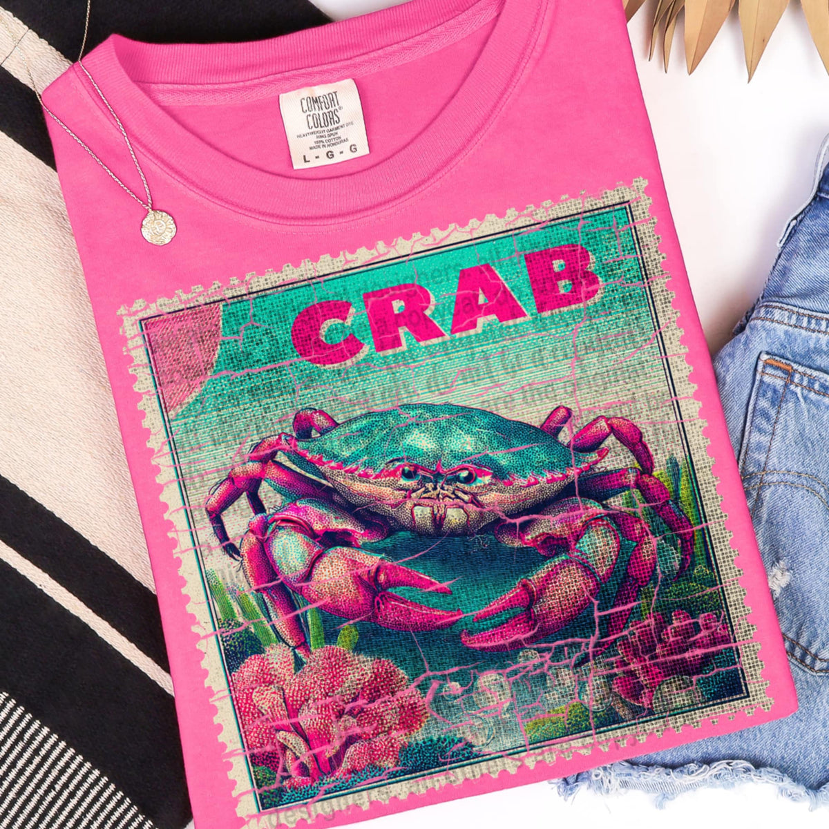 Crab stamp (TTD) 107264 DTF transfer