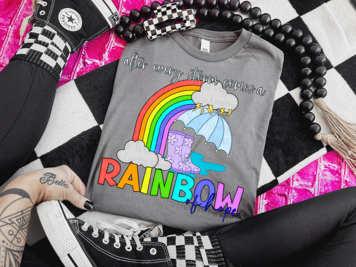 After every storm comes a rainbow 94634 DTF transfer