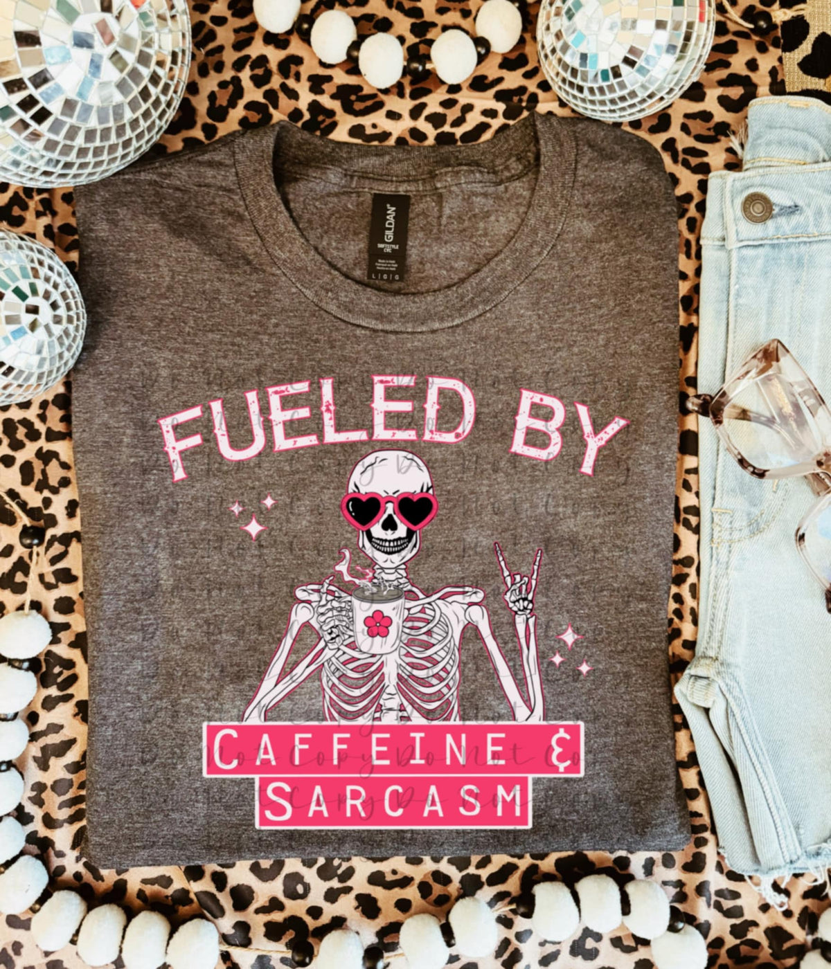 Fueled by caffeine & sarcasm 98841 DTF transfer