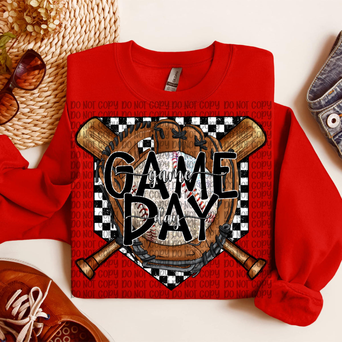 Game day baseball mitt (VP) 91928 DTF transfer