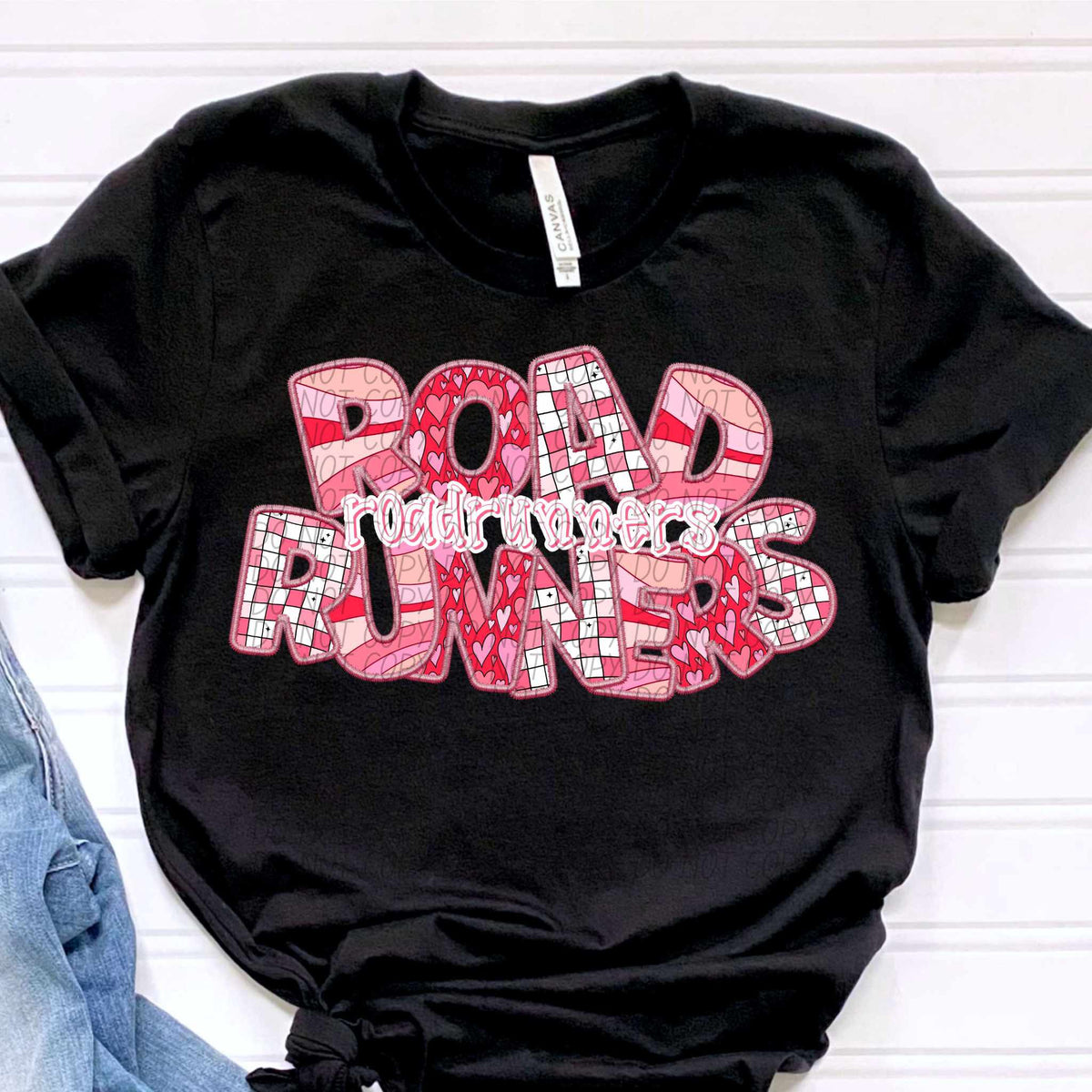 Road runners pink groovy (CITY) 80912 DTF transfer