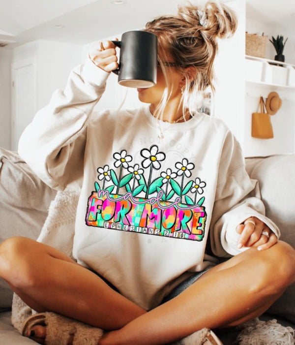 Made for more flowers (C’s) 96640 DTF transfer