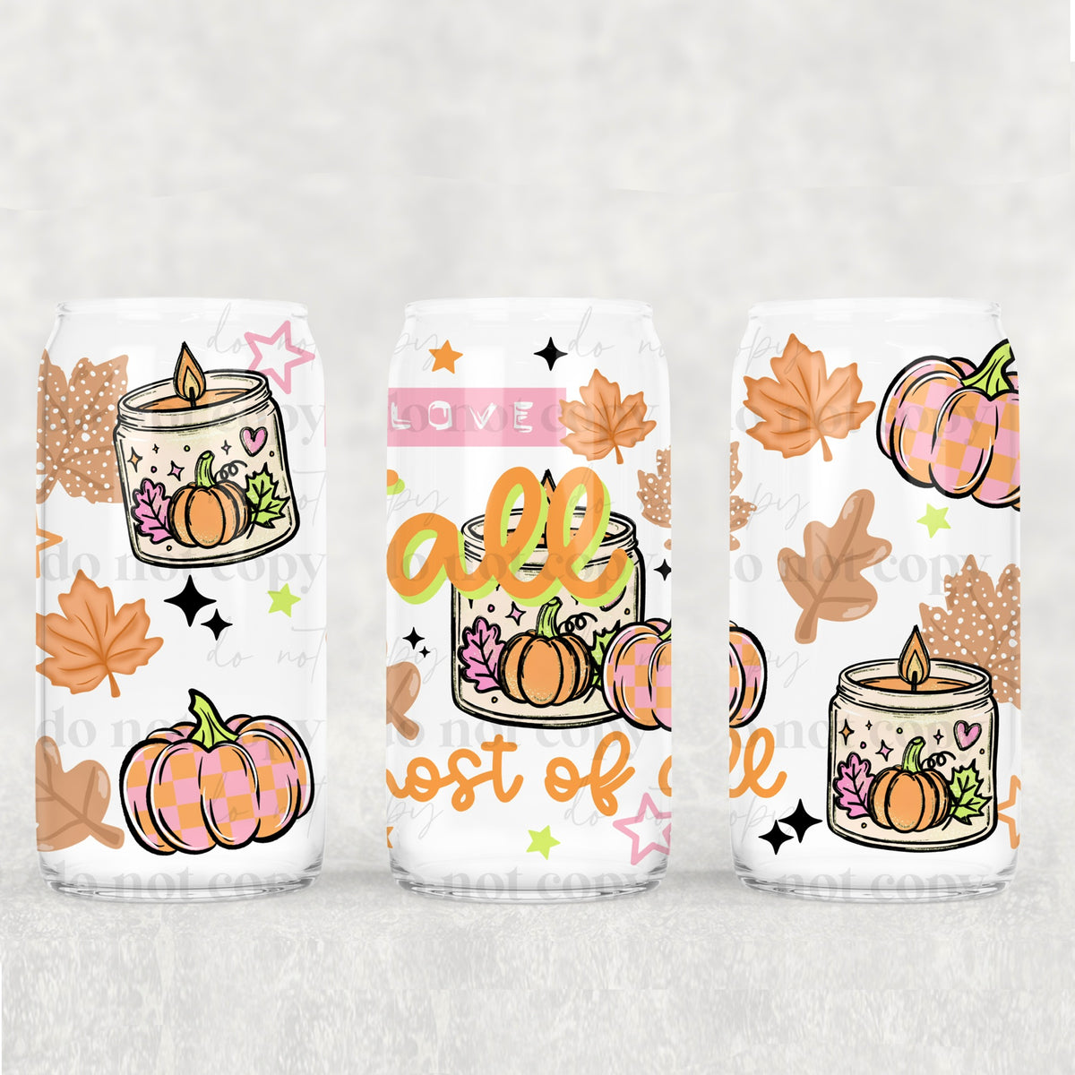 I love fall most of all (exclusive) UV DTF WRAP