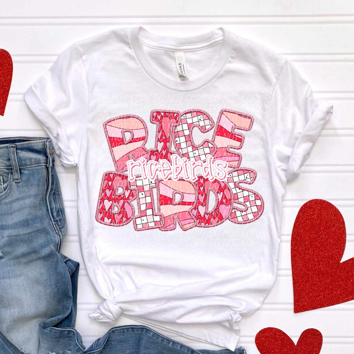 Rice birds pink groovy (CITY) 80911 DTF transfer