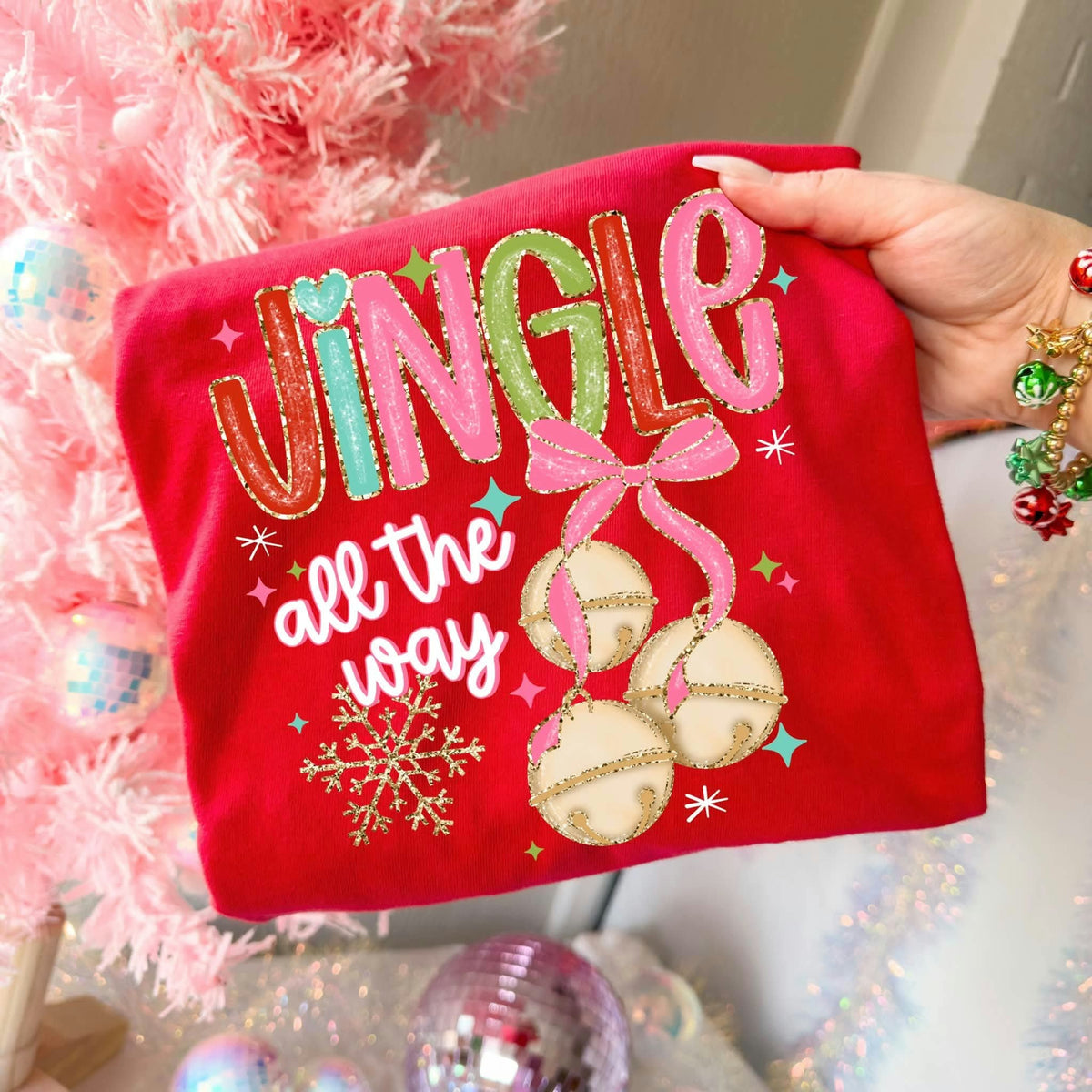 Jingle all the way bells Sunday Special DTF transfer