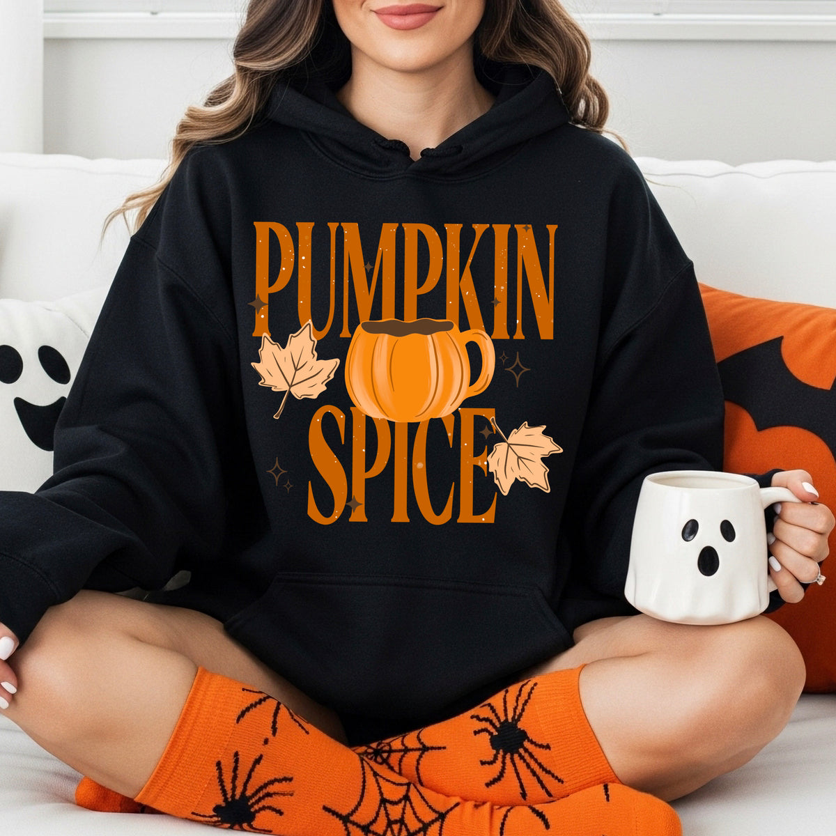 Pumpkin spice with pumpkin mug (CSC) DTF Transfer