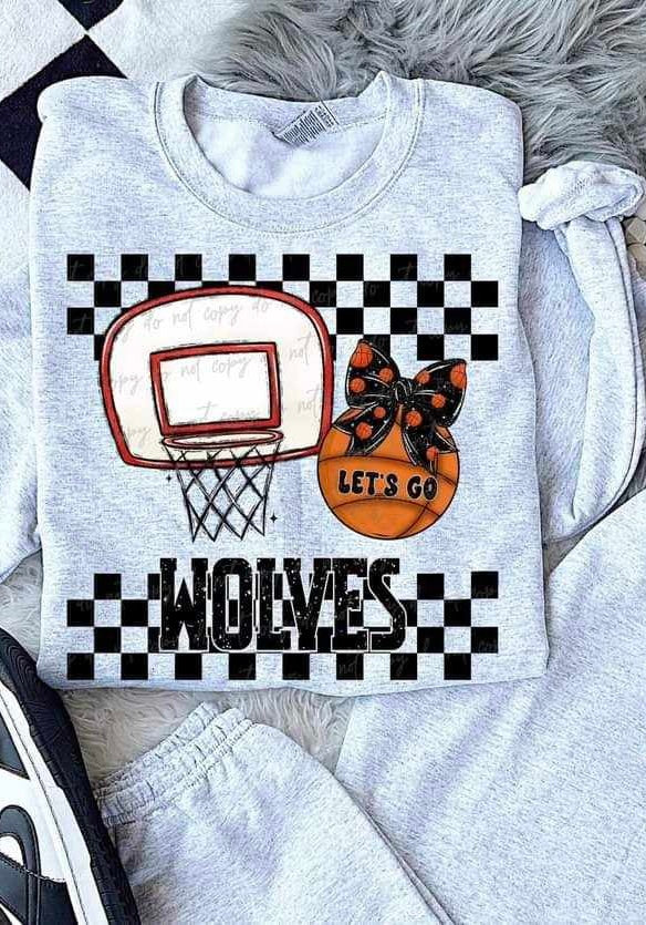 Let’s go wolves basketball (VIRGO) 65838 DTF transfer