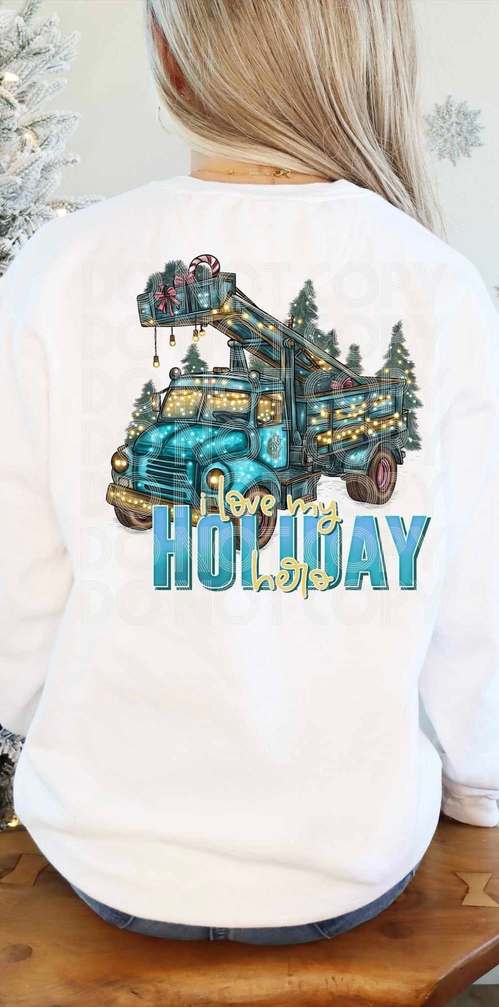 I love my holiday hero like truck (SSD) 70637 DTF transfer