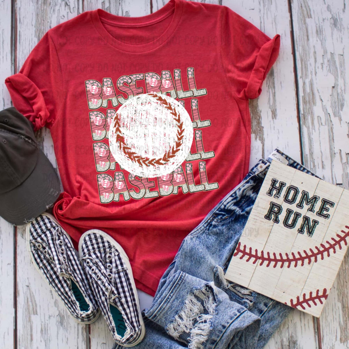 Baseball stacked (Revel) 93916 DTF transfer