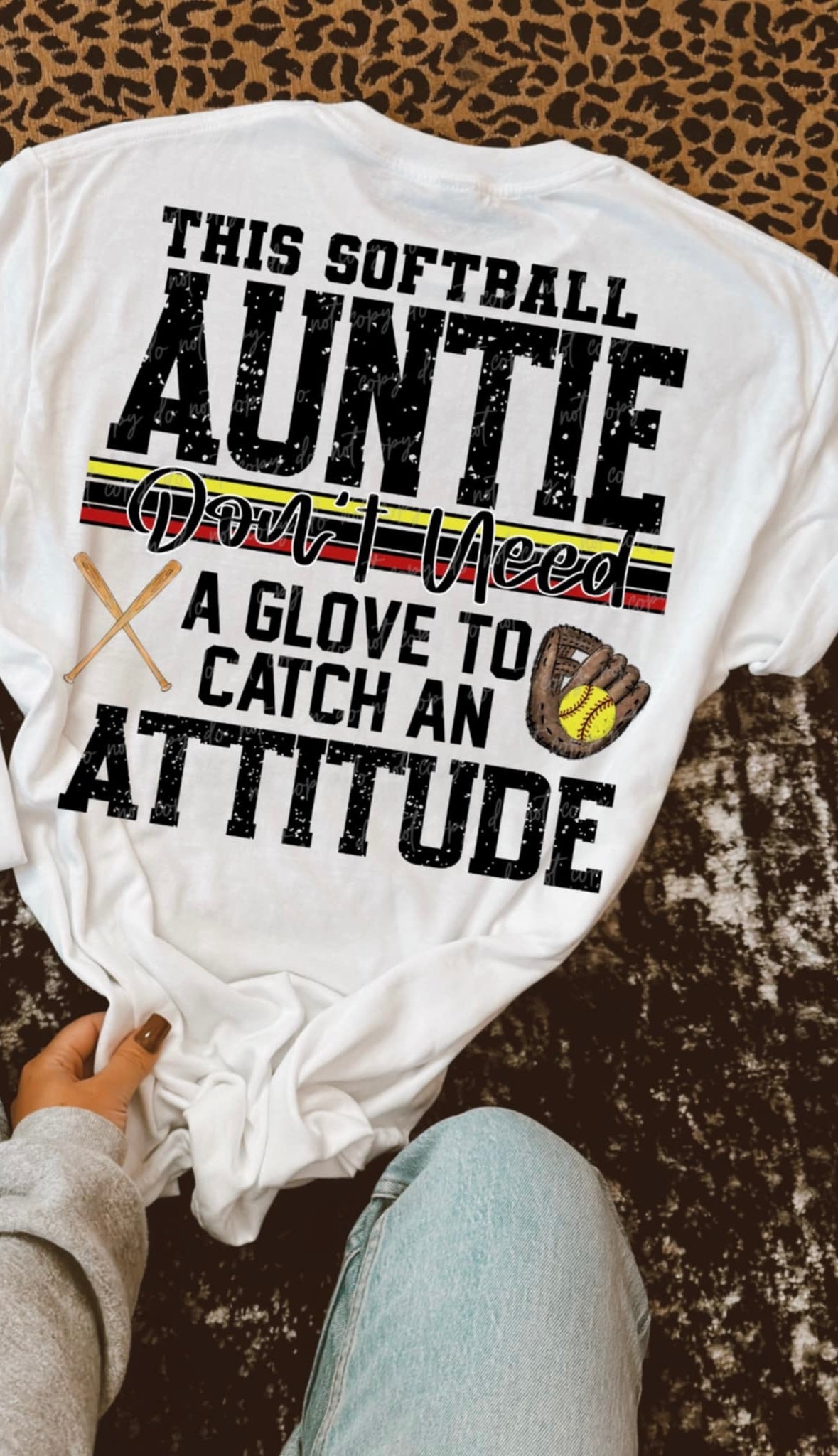 This softball auntie don’t need a glove to catch an attitude (VIRGO) 90584 DTF transfer