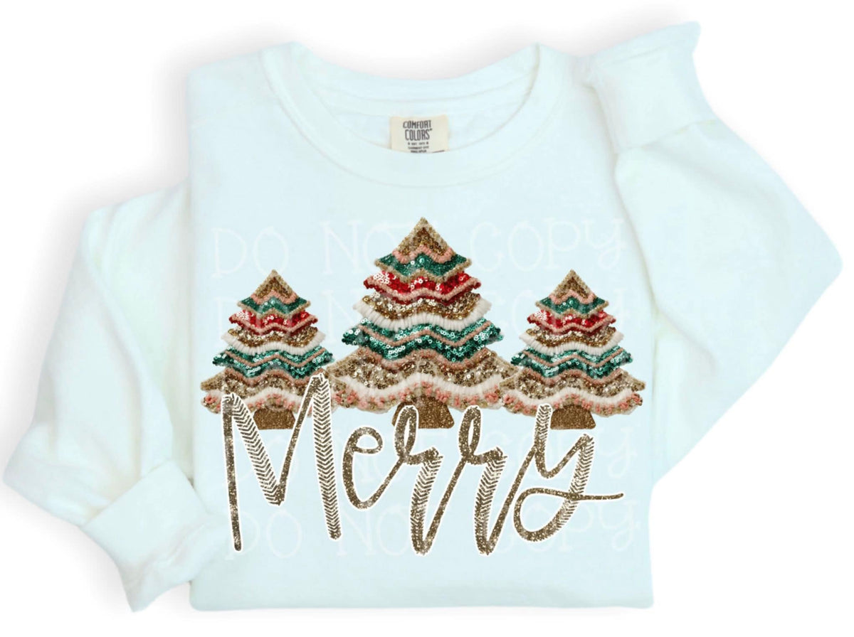 Merry red and green trees (C’s) DTF Transfer