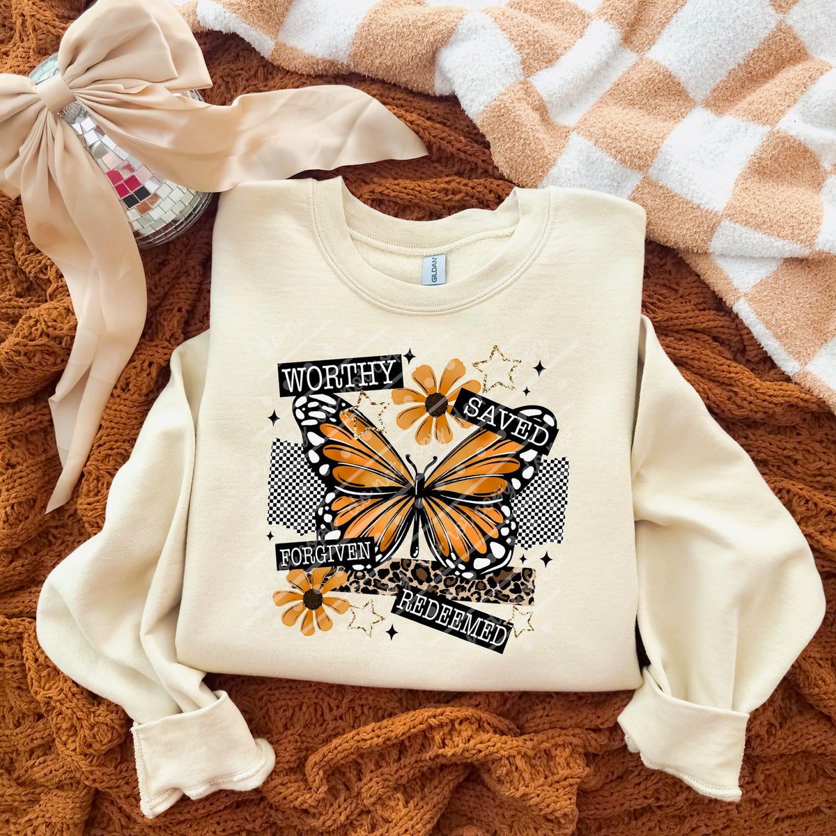 Worthy saved butterfly (exclusive) DTF Transfer