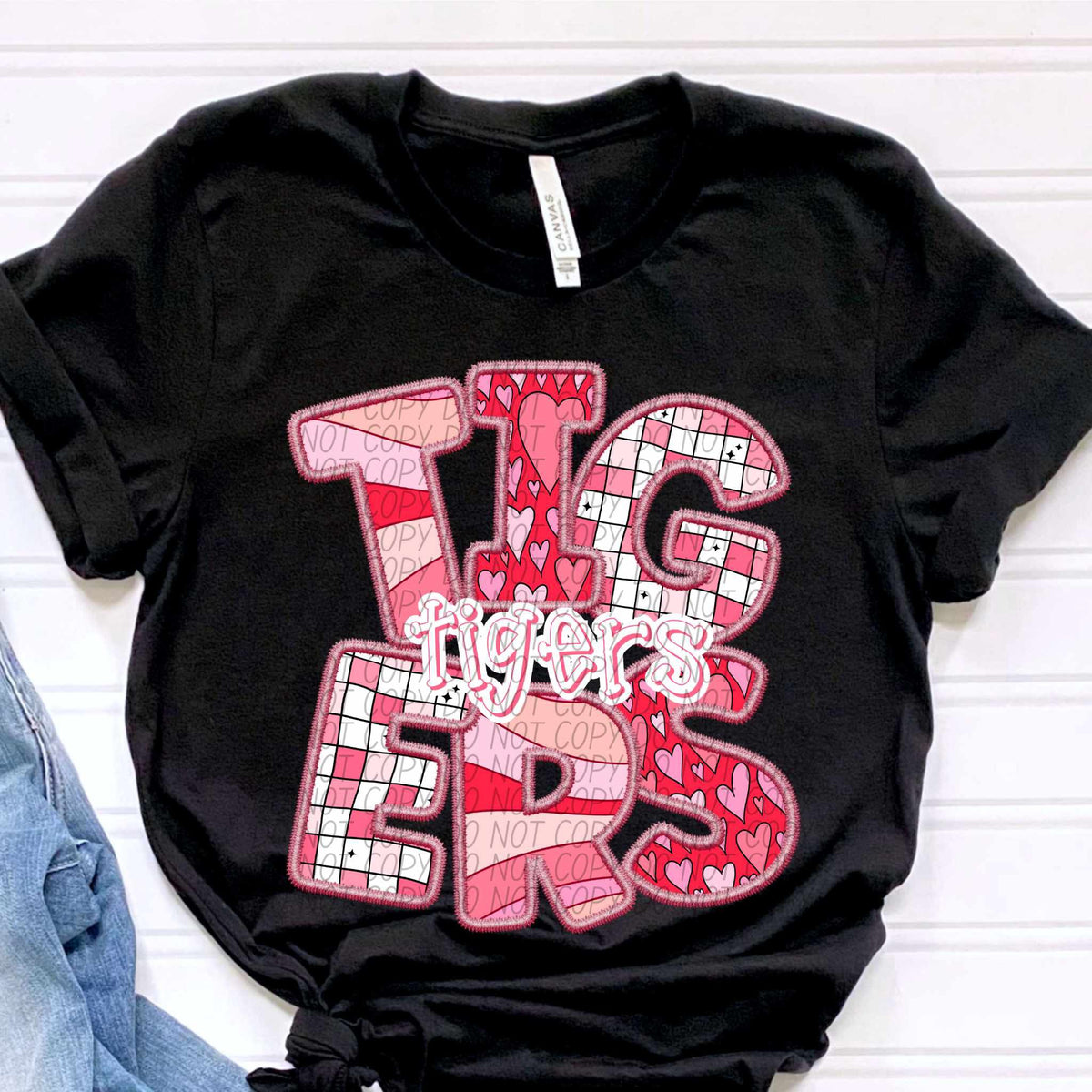 Tigers pink groovy (CITY) 80549 DTF transfer