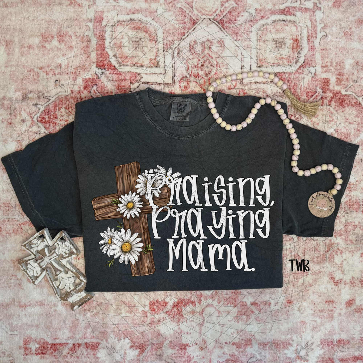 Praising Praying Mama white (SSD) DTF TRANSFER