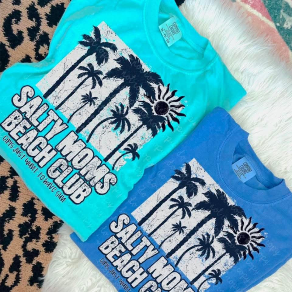 Salty moms beach club (MMD) 96075 DTF transfer