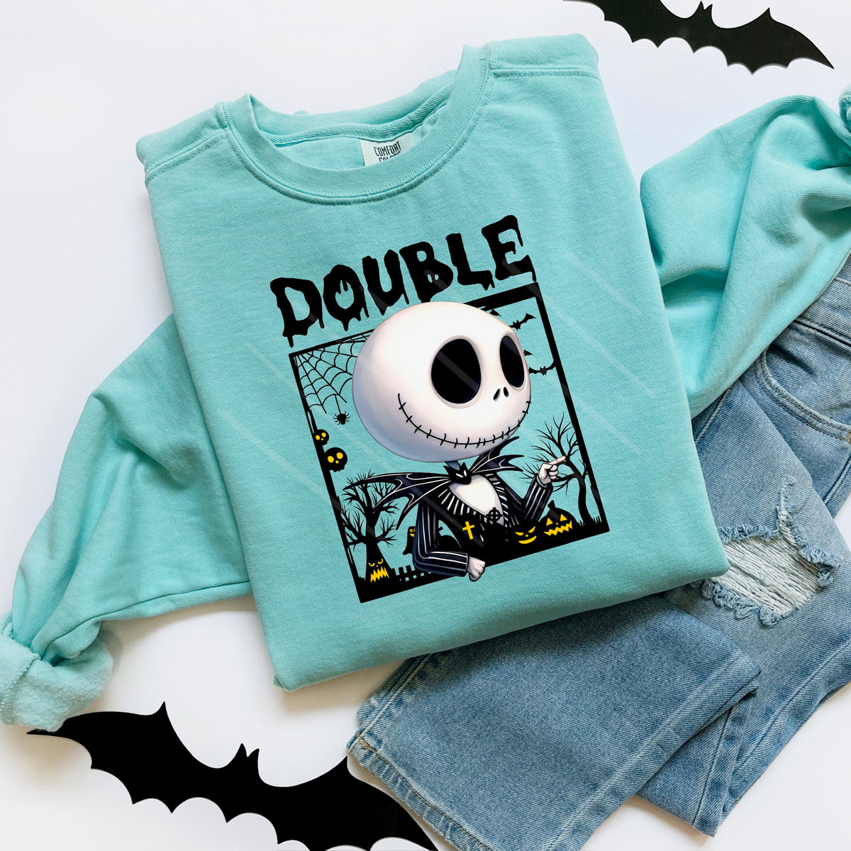 Double Trouble skeleton nightmare 111856 DTF transfer
