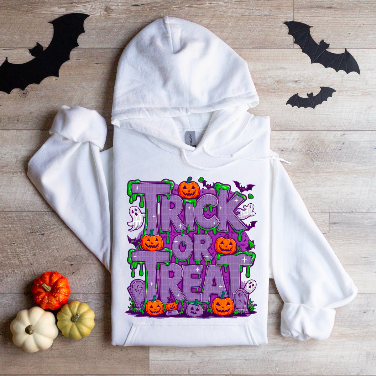 Trick or treat purple 93797 DTF transfer