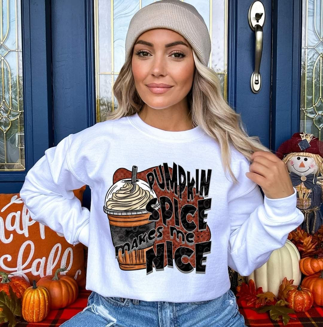 Pumpkin spice makes me nice (C’s) 60182 DTF transfer